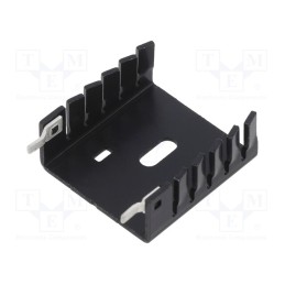 10 pcs : ATS-PCB1034 - Heatsink: extruded, U, TO220, black, L: 30.2mm, W: 30mm, H: 12.7mm