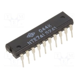 10 pcs : NTE74LS241 - IC: digital, buffer,non-inverting,line driver, Ch: 8, TTL, THT
