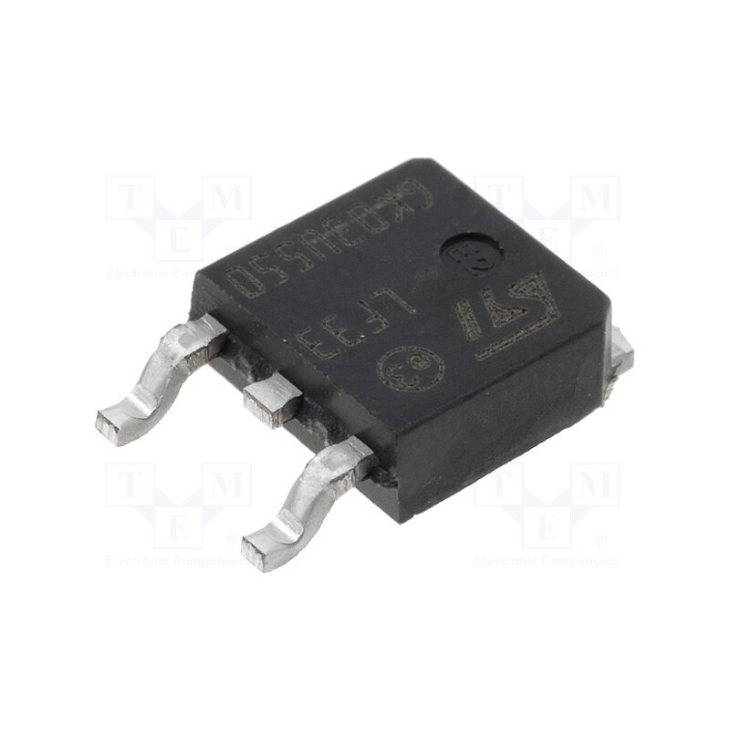 10 pcs : LF33CDT-TR - IC: voltage regulator, LDO,linear,fixed, 3.3V, 0.5A, DPAK, SMD