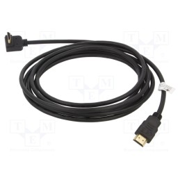 10 pcs : 61273 - Cable, HDCP 2.2,HDMI 2.0, HDMI plug,HDMI plug 270°, PVC, 1.5m