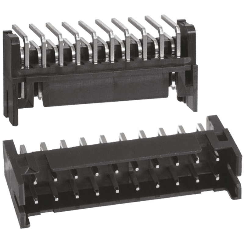 200 pcs - Hirose DF11 Series Right Angle Through Hole PCB Header, 20 Contact(s), 2.0mm Pitch, 2 Row(s), Shrouded