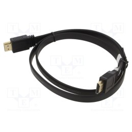 10 pcs : 61277 - Cable, HDCP 2.2,HDMI 2.0,flat, HDMI plug,both sides, PVC, 1m