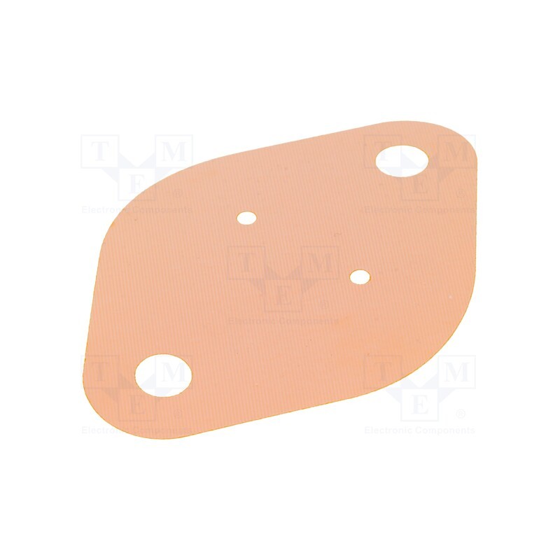 10 pcs : KAP 3 K - Heat transfer pad: Kapton, TO3, 0.15K/W, L: 42mm, W: 29mm, UL94V-0