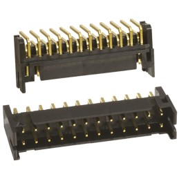 100 pcs - Hirose DF11 Series Right Angle Through Hole PCB Header, 24 Contact(s), 2.0mm Pitch, 2 Row(s), Shrouded