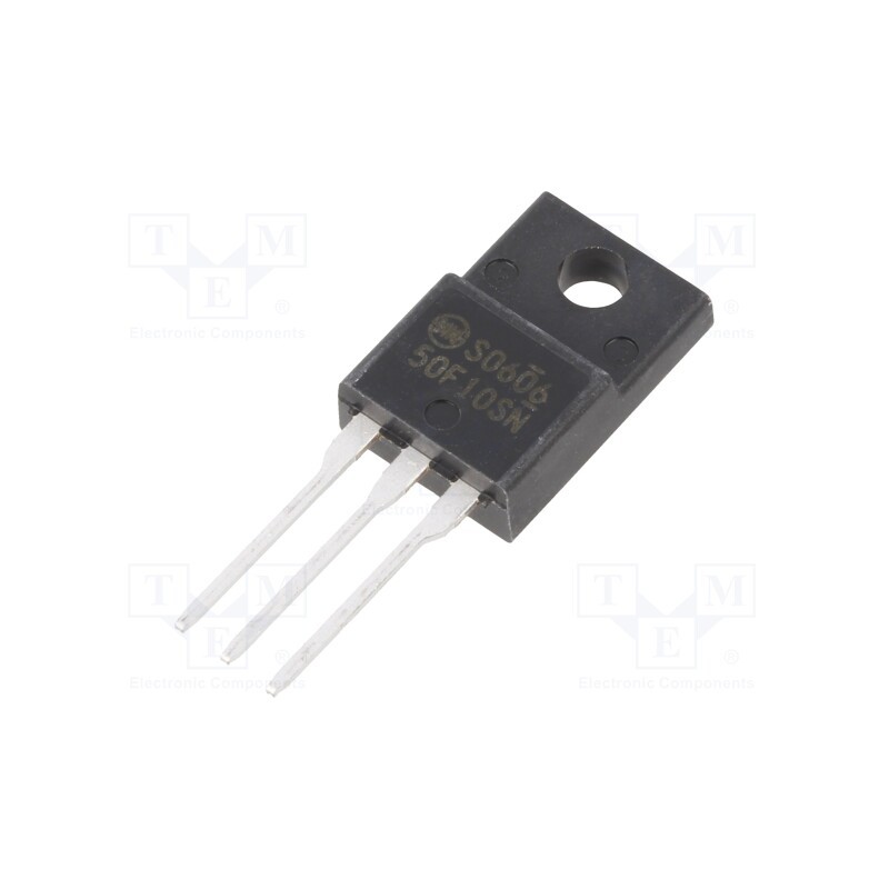 10 pcs : P50F10SN-5600 - Transistor: N-MOSFET, EETMOS3, unipolar, 100V, 50A, Idm: 200A, 51W