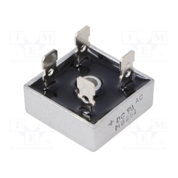 10 pcs : MB251 - Bridge rectifier: single-phase, Urmax: 100V, If: 25A, Ifsm: 400A