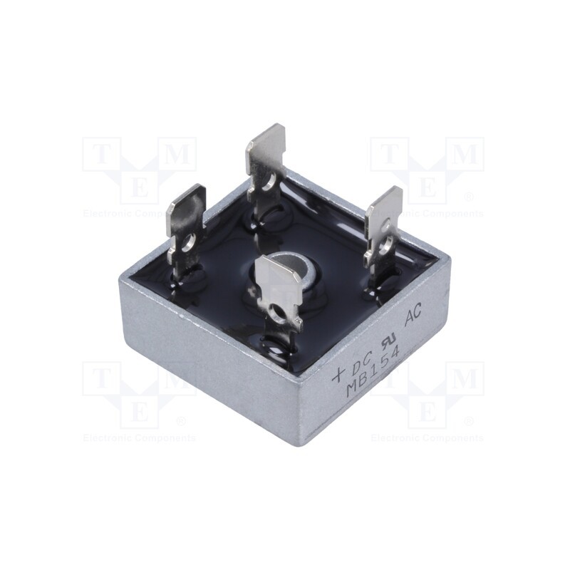 10 pcs : MB154 - Bridge rectifier: single-phase, Urmax: 400V, If: 15A, Ifsm: 300A