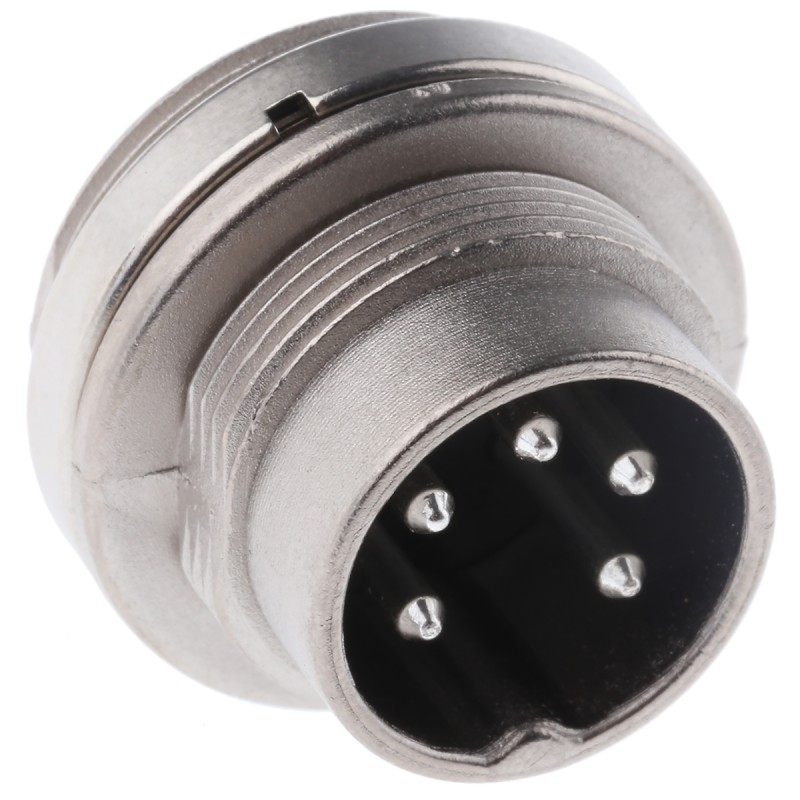 1 pcs - Amphenol C 091 D Series, 5 Pole Din Plug Plug, 5A, 300 V ac/dc IP67