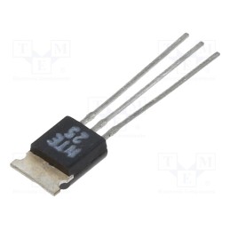 10 pcs : NTE25 - Transistor: PNP, bipolar, 80V, 1A, 2W, TO237