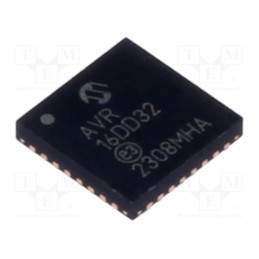 10 pcs : AVR16DD32-I/RXB - IC: AVR microcontroller, VQFN32, 1.8÷5.5VDC, Ext.inter: 27, Cmp: 1