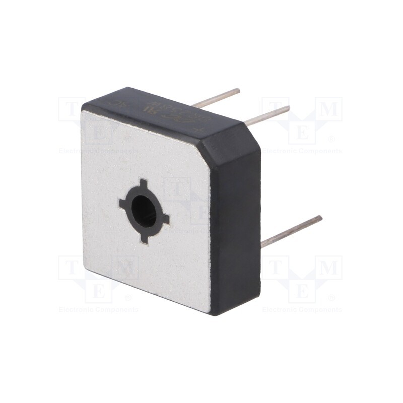 10 pcs : BR258W - Bridge rectifier: single-phase, Urmax: 800V, If: 25A, Ifsm: 400A