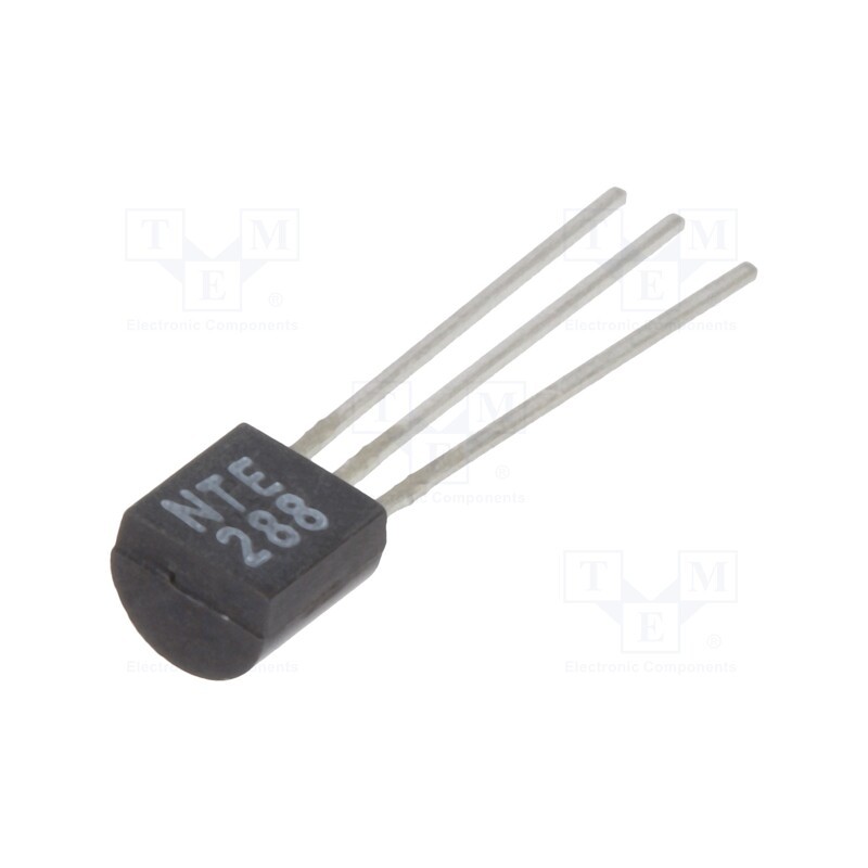 10 pcs : NTE288 - Transistor: PNP, bipolar, 300V, 0.5A, 1.5W, TO92