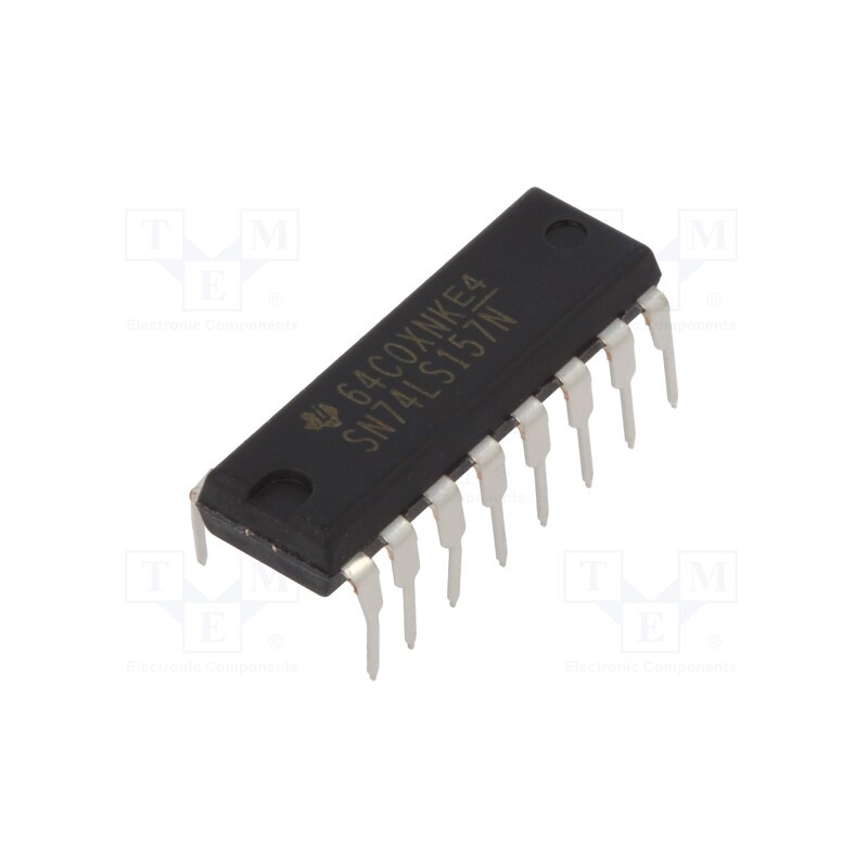 10 pcs : NTE74LS157 - IC: digital, 2 to 1 line,demultiplexer,data selector, Ch: 4, TTL