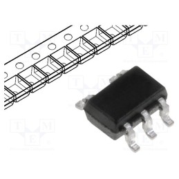 10 pcs : TLV3691IDCKR - IC: comparator, low-power, Cmp: 1, 0.9÷6.5V, SMT, SC70-5,