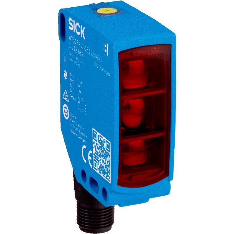 1 pcs - Sick Background Suppression Photoelectric Sensor, Block Sensor, 10 mm - 750 mm Detection Range