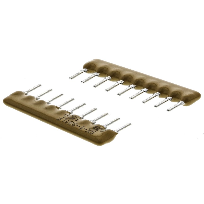 25 pcs - Bourns, 4600X 330Ω ±2% Bussed Resistor Array, 8 Resistors, 1.13W total, SIP, Through Hole