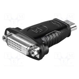 10 pcs : 68098 - Adapter, DVI-D (24+1) socket,HDMI plug, black