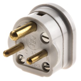 1 pcs - MK Electric UK Mains Plug, 2A, Cable Mount