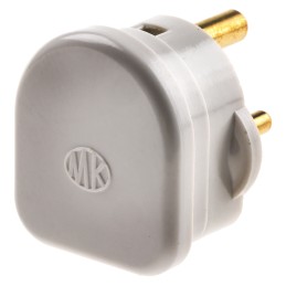 1 pcs - MK Electric UK Mains Plug, 2A, Cable Mount
