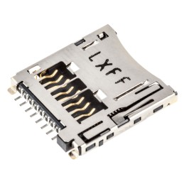 1 pcs - Molex, 503182 8 Way Right Angle Micro SD Memory Card Connector With Solder Termination