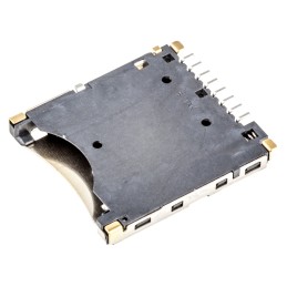 1 pcs - Molex, 503182 8 Way Right Angle Micro SD Memory Card Connector With Solder Termination