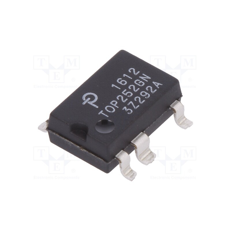 10 pcs : TOP252GN-TL - IC: PMIC, AC/DC switcher,SMPS controller, 59.4÷72.6kHz, SMD-8C