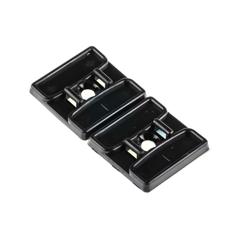 1 Bag of 50 - RS PRO Self Adhesive Black Cable Tie Mount 29.2 mm x 29.2mm, 5.5mm Max. Cable Tie Width