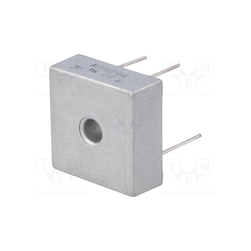 10 pcs : MB258W - Bridge rectifier: single-phase, Urmax: 800V, If: 25A, Ifsm: 400A