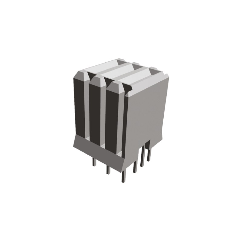 1 pcs - TE Connectivity Z-PACK HM Series Straight Through Hole Mount PCB Socket, 3-Contact, Solder Termination