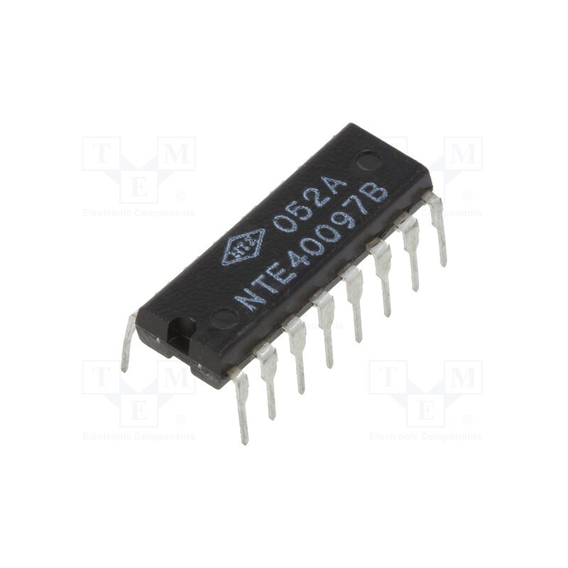 10 pcs : NTE40097B - IC: digital, buffer,non-inverting, Ch: 6, THT, DIP16