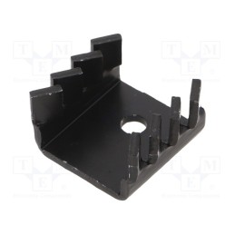 10 pcs : FI355/11/SE - Heatsink: moulded, U, TO220, black, L: 11mm, W: 22mm, H: 19.2mm, 30K/W