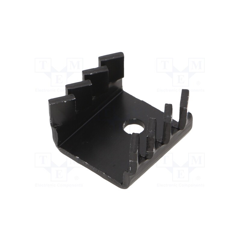 10 pcs : FI355/11/SE - Heatsink: moulded, U, TO220, black, L: 11mm, W: 22mm, H: 19.2mm, 30K/W