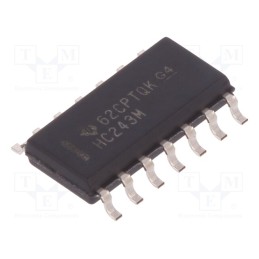 10 pcs : CD74HC243M - IC: digital, bus transceiver, Ch: 4, SMD, SO14, 2÷6VDC, OUT: 3-state
