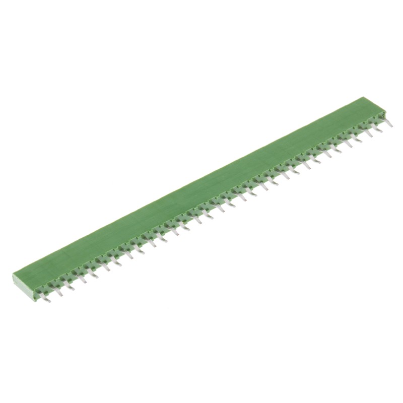 1 pcs - TE Connectivity AMPMODU MOD II Series Straight Through Hole Mount PCB Socket, 32-Contact, 1-Row, 2.54mm Pitch, Solder