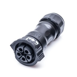 1 pcs - Amphenol Industrial Circular Connector, 3 Contacts, Cable Mount, Socket, Female, IP68, X-Lok Series