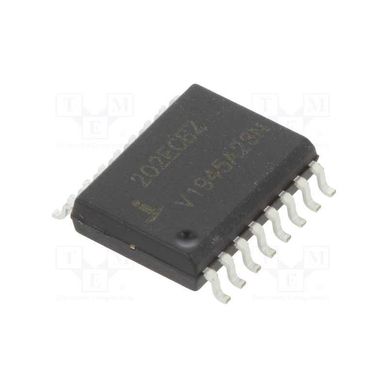 10 pcs : HIN202ECBZ - IC: interface, transceiver, full duplex,RS232, 230kbps, SO16-W