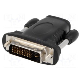 10 pcs : 68482 - Adapter, DVI-D (24+1) plug,HDMI socket, black