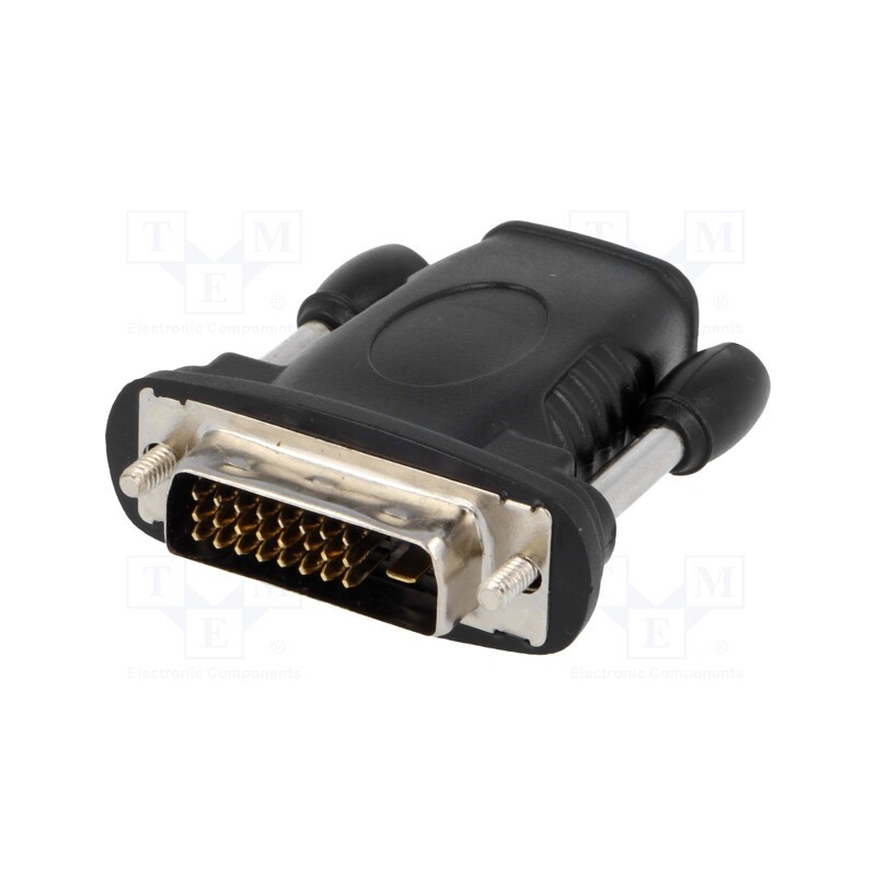 10 pcs : 68482 - Adapter, DVI-D (24+1) plug,HDMI socket, black