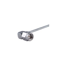 1 pcs - Huber+Suhner 16_SMA-50-2-53/119_NH Series, Plug Cable Mount SMA Connector, Solder Termination, Right Angle Body