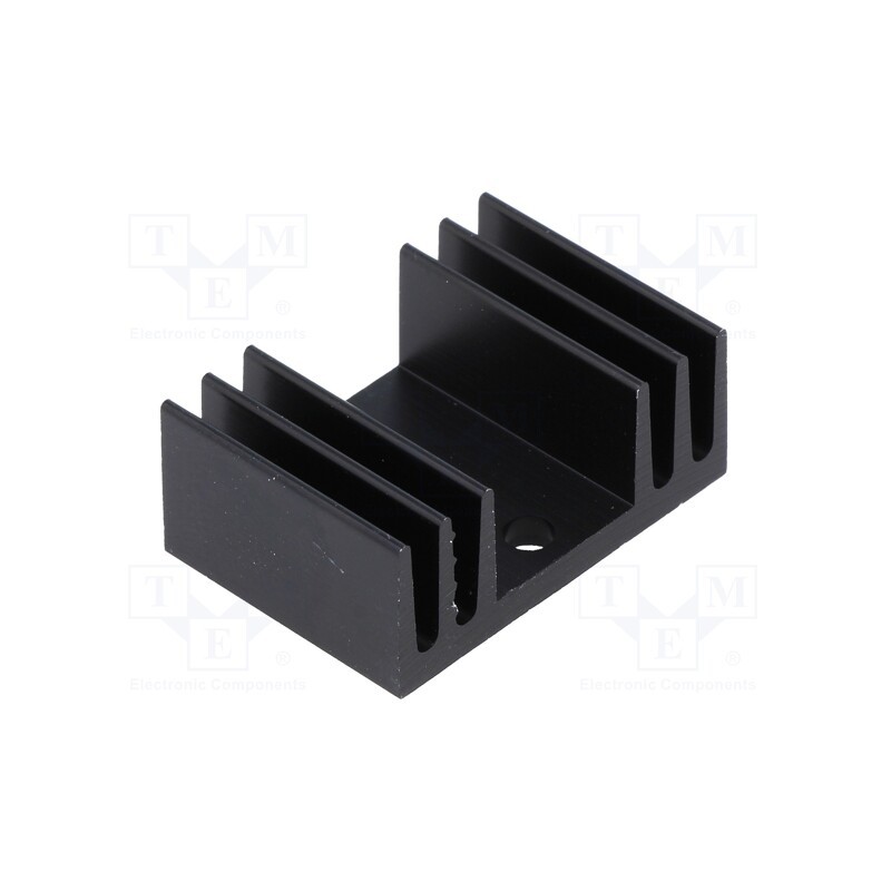 10 pcs : SK 09 20 SA TO 220 - Heatsink: extruded, TO220, black, L: 20mm, W: 29mm, H: 11.5mm, 15K/W