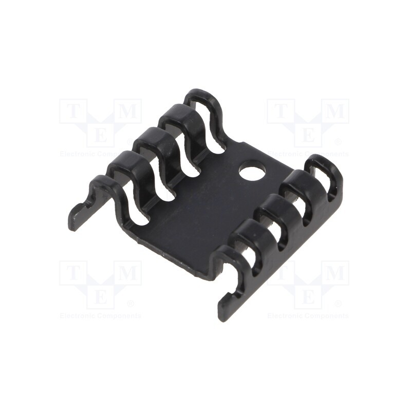 10 pcs : FI302/SE - Heatsink: moulded, TO220, black, L: 7mm, W: 24mm, H: 20mm, 21K/W