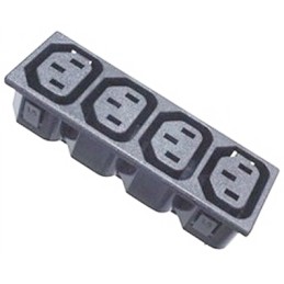 1 pcs - RS PRO C13 Snap-In IEC Connector Socket, 10A, 250 V