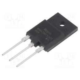 10 pcs : WMX3N150D1 - Transistor: N-MOSFET, WMOS™ D1, unipolar, 1.5kV, 3A, Idm: 12A, 90W