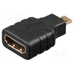 10 pcs : 68842 - Adapter, HDMI socket,micro HDMI plug, black