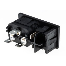 1 pcs - Bulgin C14 Snap-In IEC Connector Male, 10A, 250 V