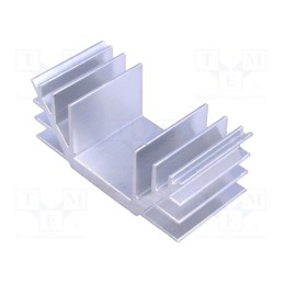 10 pcs : - Heatsink: extruded, U, L: 35mm, W: 74mm, H: 30mm, aluminium