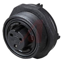 1 pcs - Bulgin Circular Connector, 3 Contacts, Rear Mount, Socket, Female, IP68, Standard Buccaneer Series