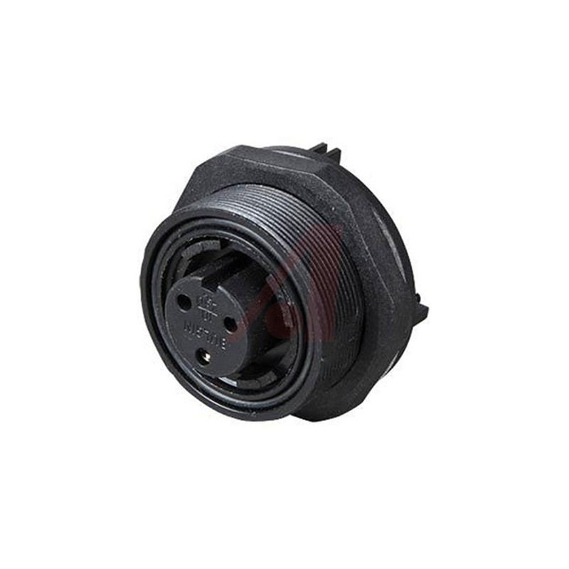 1 pcs - Bulgin Circular Connector, 3 Contacts, Rear Mount, Socket, Female, IP68, Standard Buccaneer Series