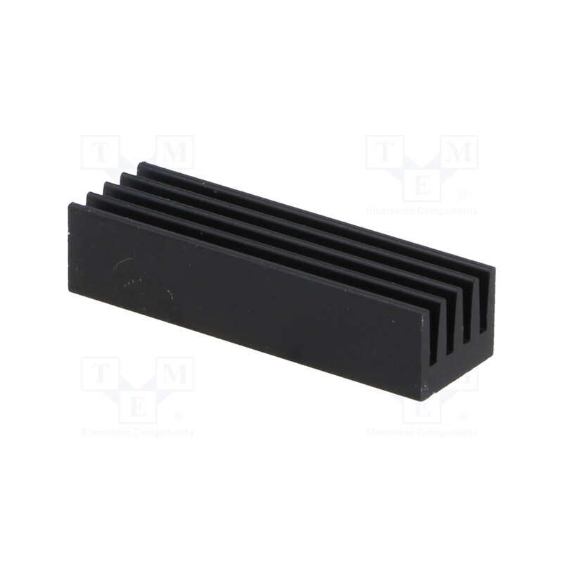 10 pcs : ICKSMDF26SA - Heatsink: extruded, black, L: 26mm, W: 8mm, H: 6mm, 26K/W, aluminium
