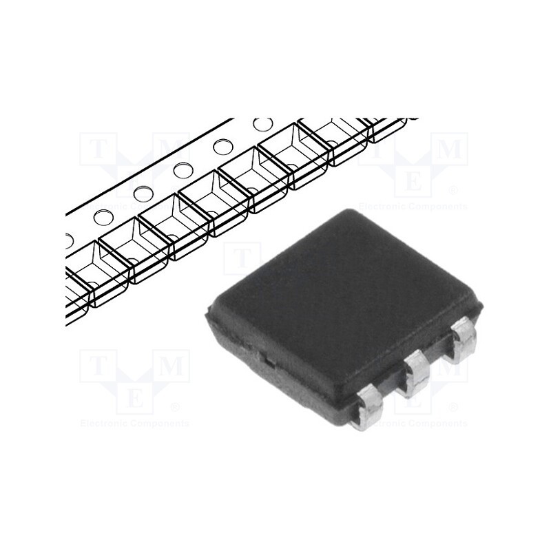 10 pcs : DS9503P+ - Diode: TVS, 10V, 2A, unidirectional, TSOC6, , Ethernet